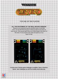 Box back cover for Berzerk on the GCE Vectrex.