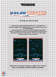 Box back cover for Polar Rescue on the GCE Vectrex.