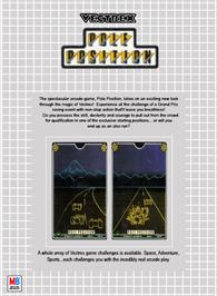 Box back cover for Pole Position on the GCE Vectrex.