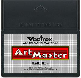 Cartridge artwork for Art Master on the GCE Vectrex.