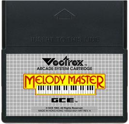 Cartridge artwork for Melody Master - Music Composition And Entertainment on the GCE Vectrex.