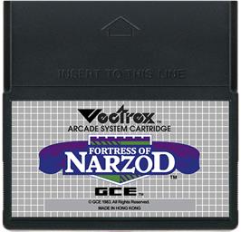 Cartridge artwork for Web Wars on the GCE Vectrex.