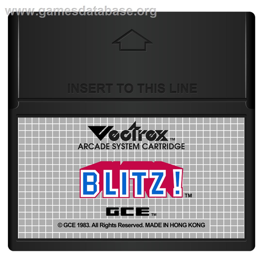 Blitz! Action Football - GCE Vectrex - Artwork - Cartridge