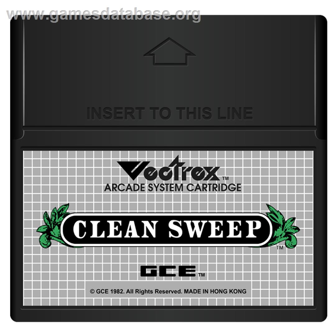 Clean Sweep: Mr. Boston Version - GCE Vectrex - Artwork - Cartridge