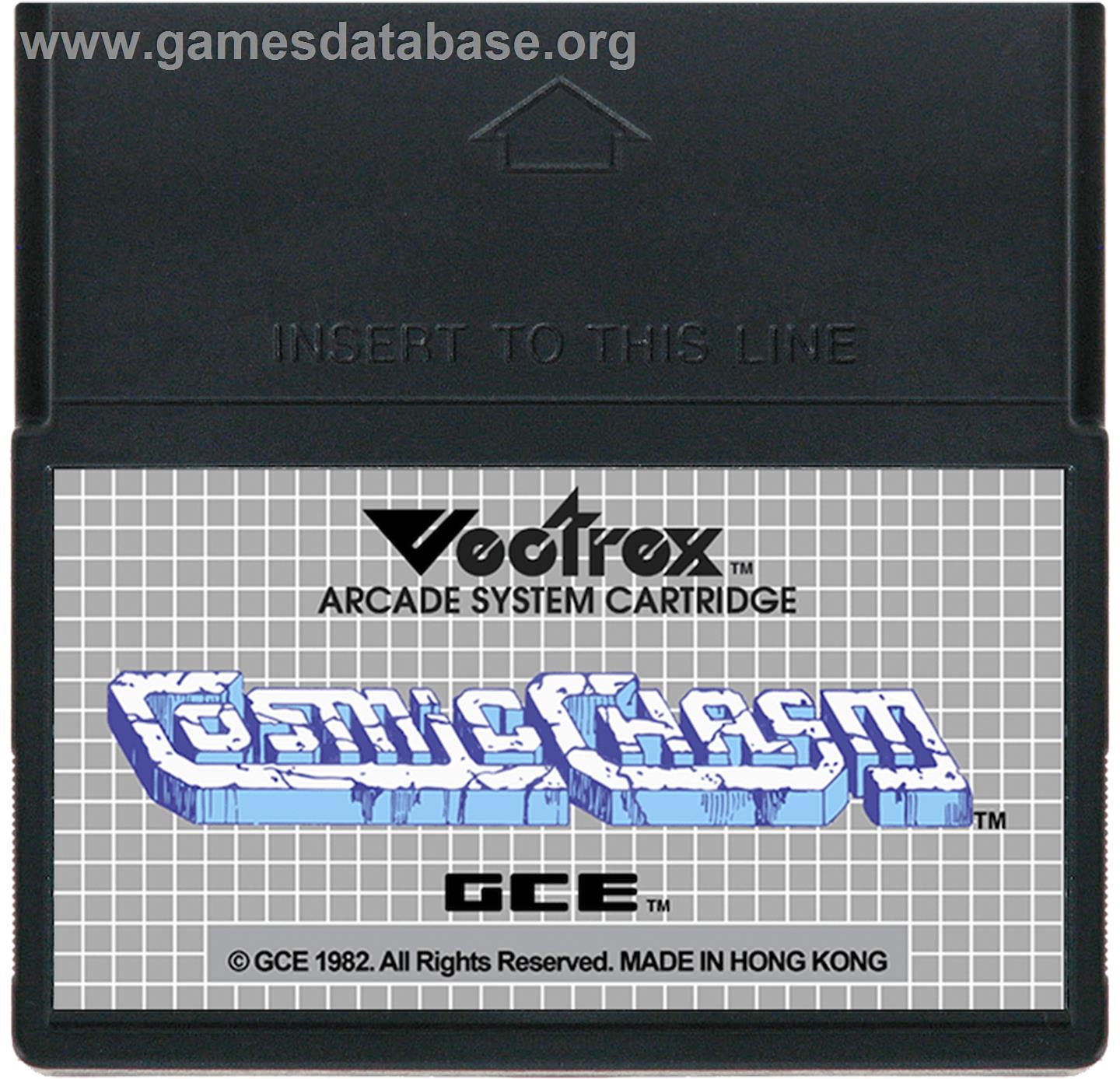 Cosmic Chasm - GCE Vectrex - Artwork - Cartridge