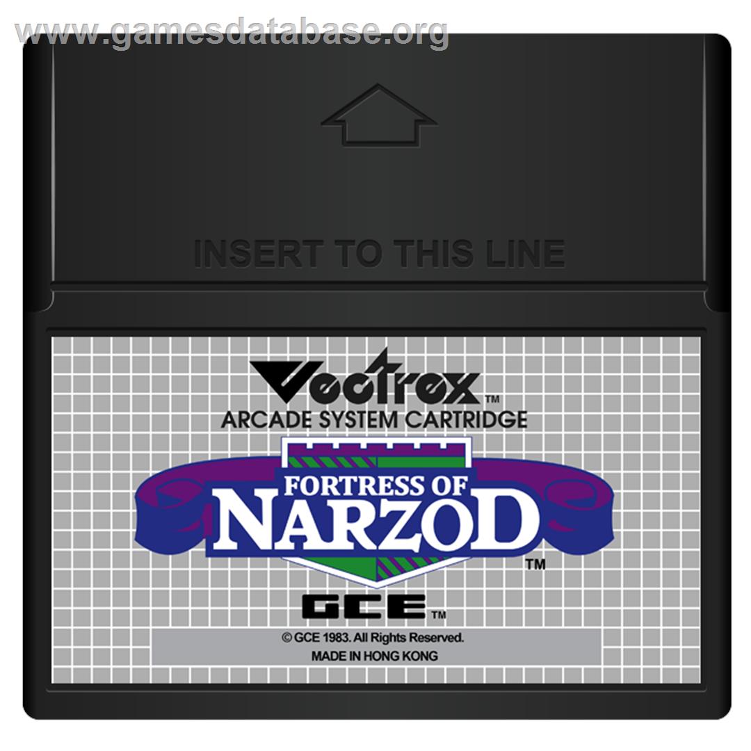 Fortress of Narzod - GCE Vectrex - Artwork - Cartridge