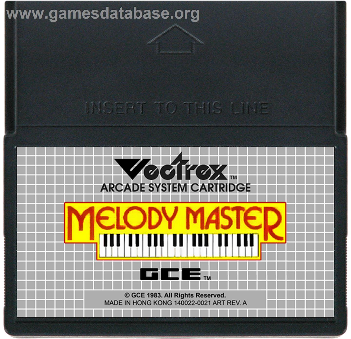Melody Master: Music Composition and Entertainment - GCE Vectrex - Artwork - Cartridge