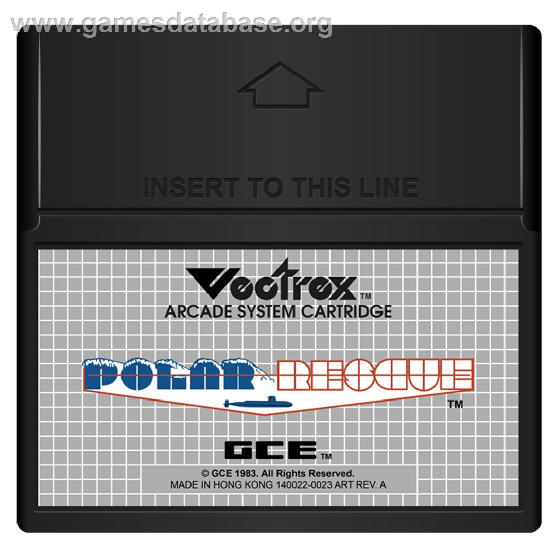 Polar Rescue - GCE Vectrex - Artwork - Cartridge