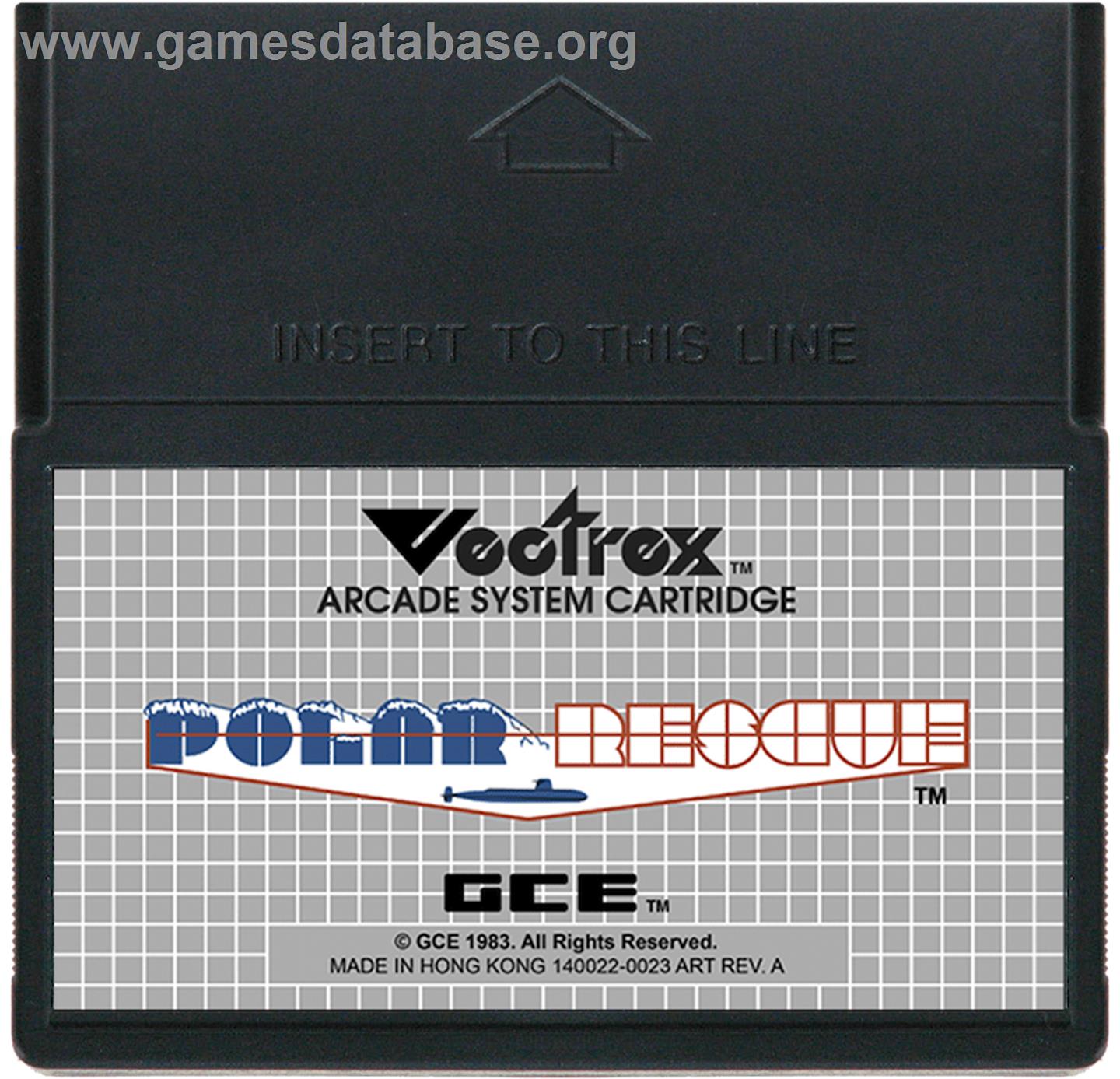 Polar Rescue - GCE Vectrex - Artwork - Cartridge