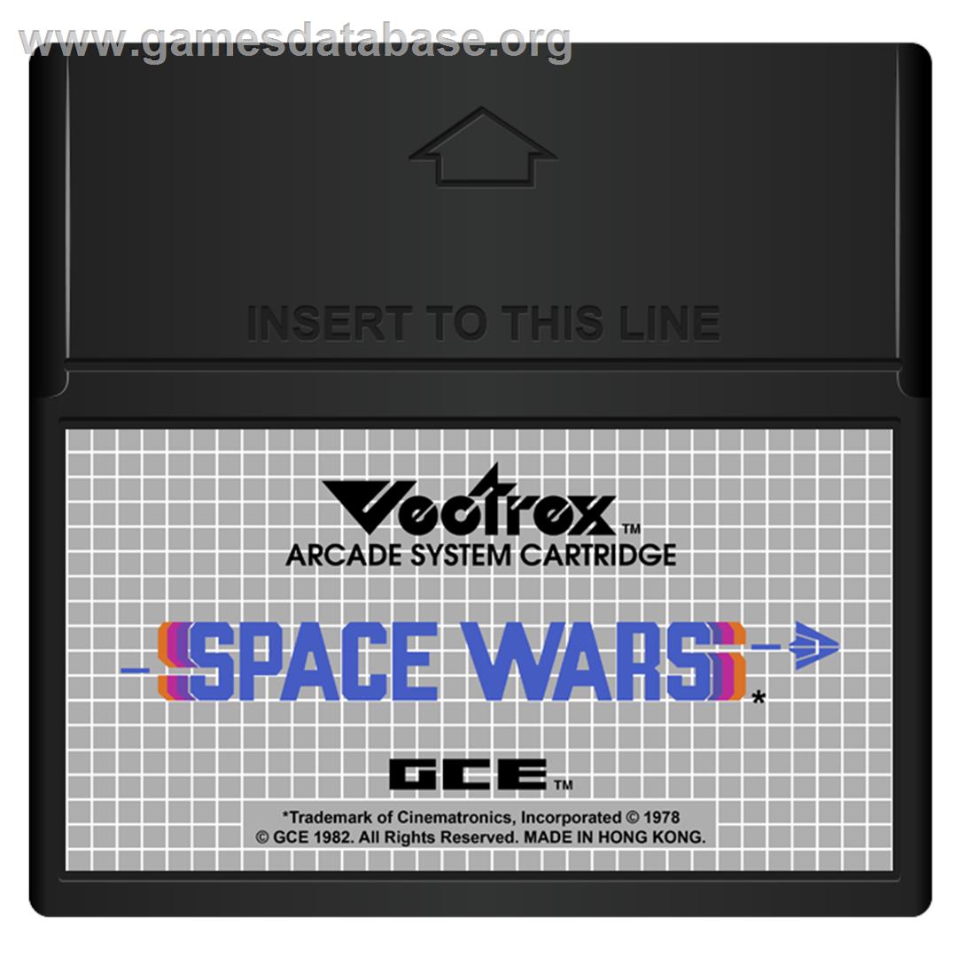 Space Wars - GCE Vectrex - Artwork - Cartridge