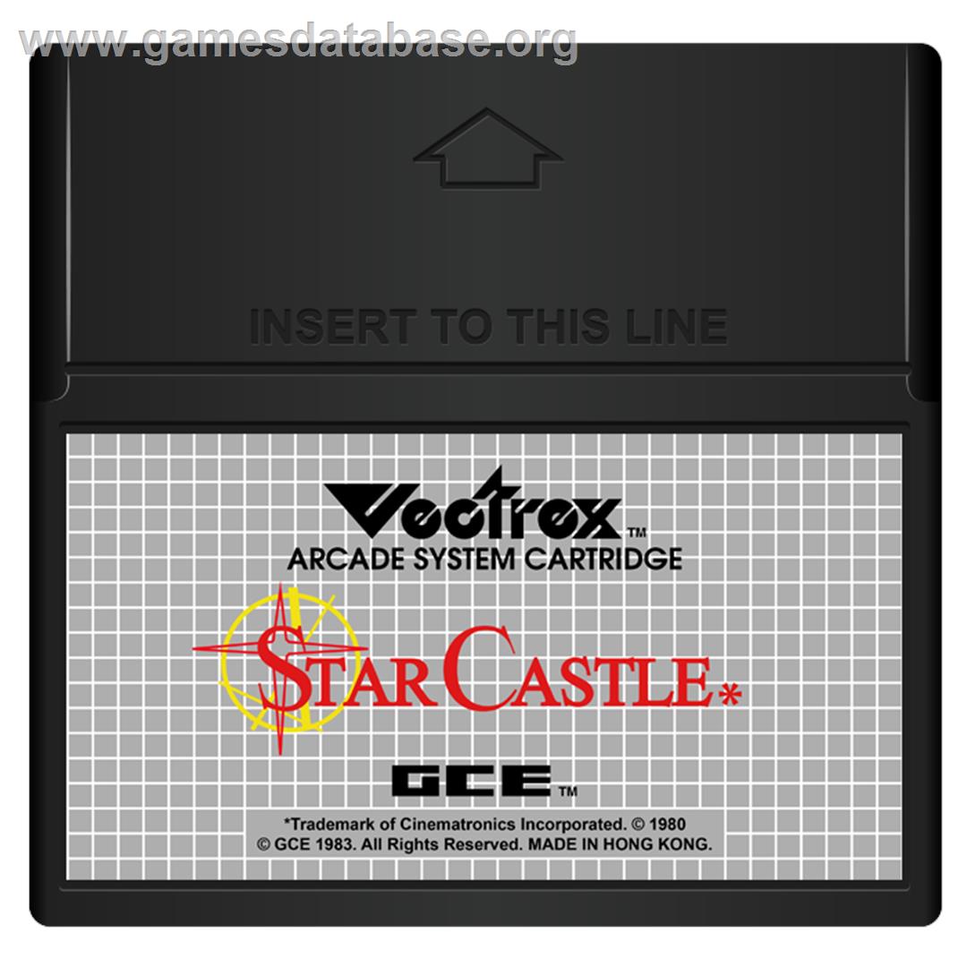 Star Castle - GCE Vectrex - Artwork - Cartridge