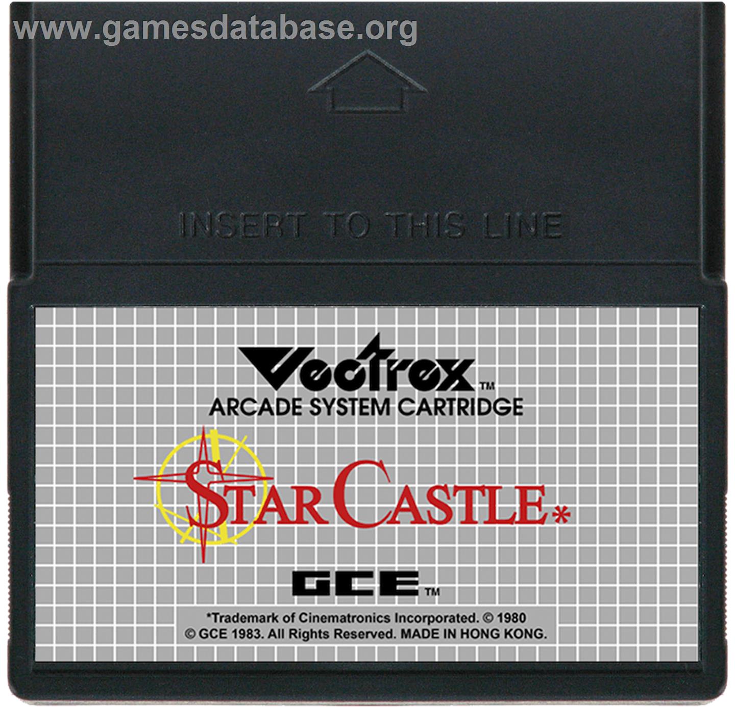 Star Castle - GCE Vectrex - Artwork - Cartridge