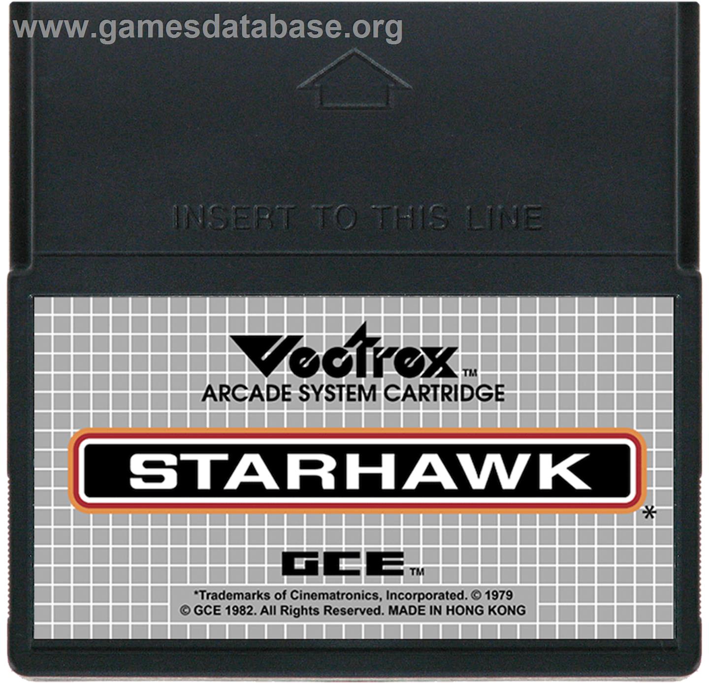 Starhawk - GCE Vectrex - Artwork - Cartridge