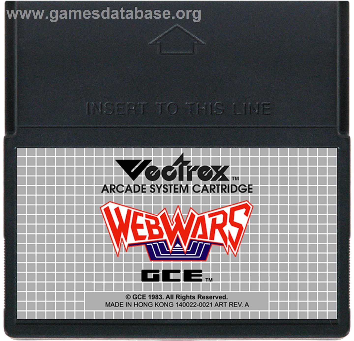 Web Warp - GCE Vectrex - Artwork - Cartridge