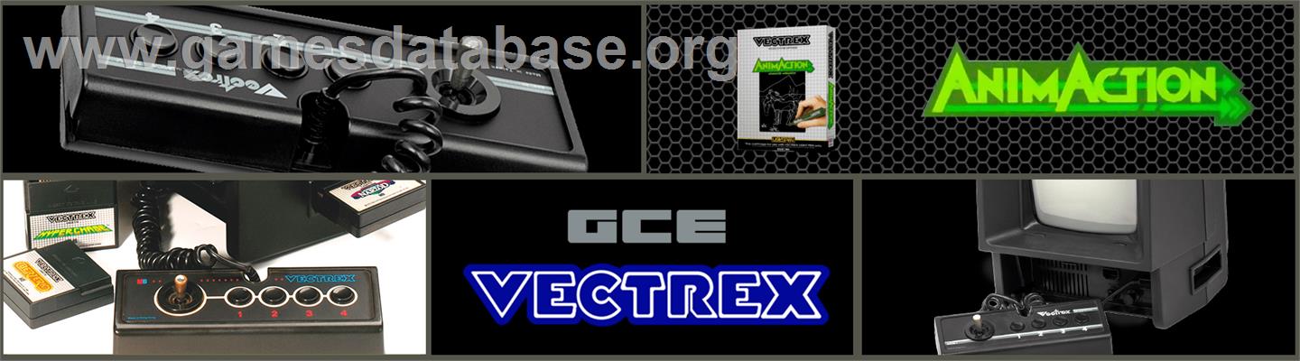 AnimAction: Advanced Animation - GCE Vectrex - Artwork - Marquee