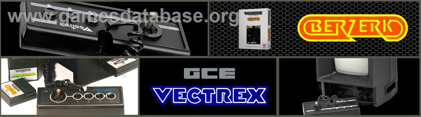 Berzerk - GCE Vectrex - Artwork - Marquee