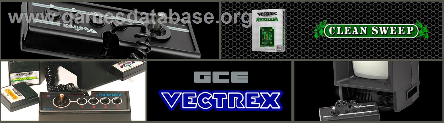 Clean Sweep - GCE Vectrex - Artwork - Marquee