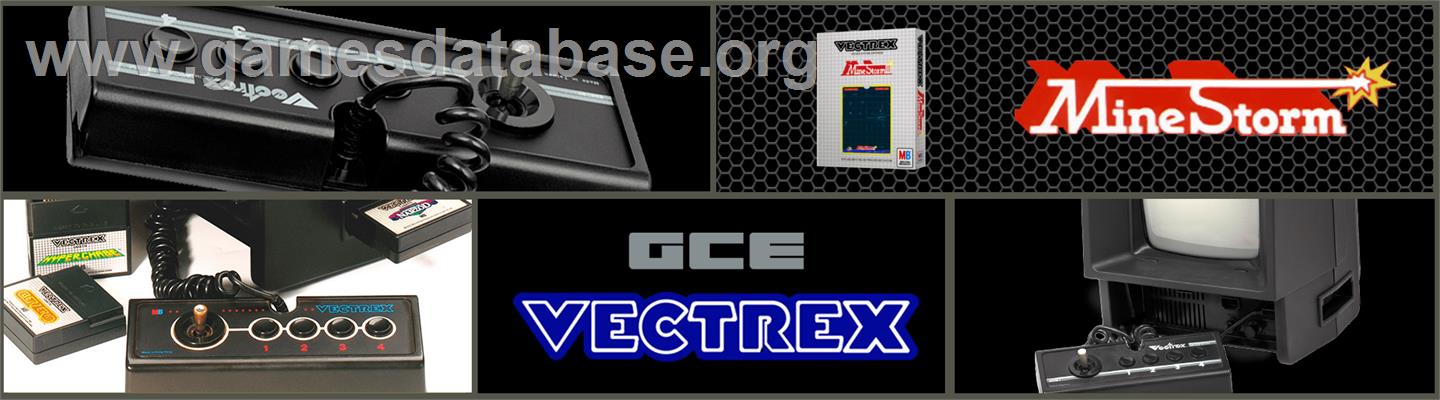 Mine Storm 2 - GCE Vectrex - Artwork - Marquee