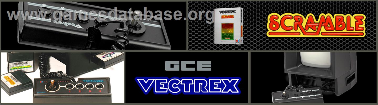 Scramble - GCE Vectrex - Artwork - Marquee