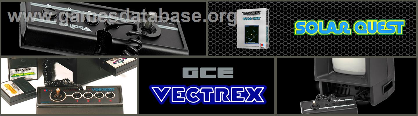 Solar Quest - GCE Vectrex - Artwork - Marquee
