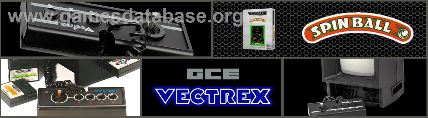 Spin Ball - GCE Vectrex - Artwork - Marquee