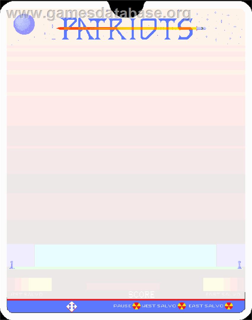 Patriots By John Dondzila - GCE Vectrex - Artwork - Overlay