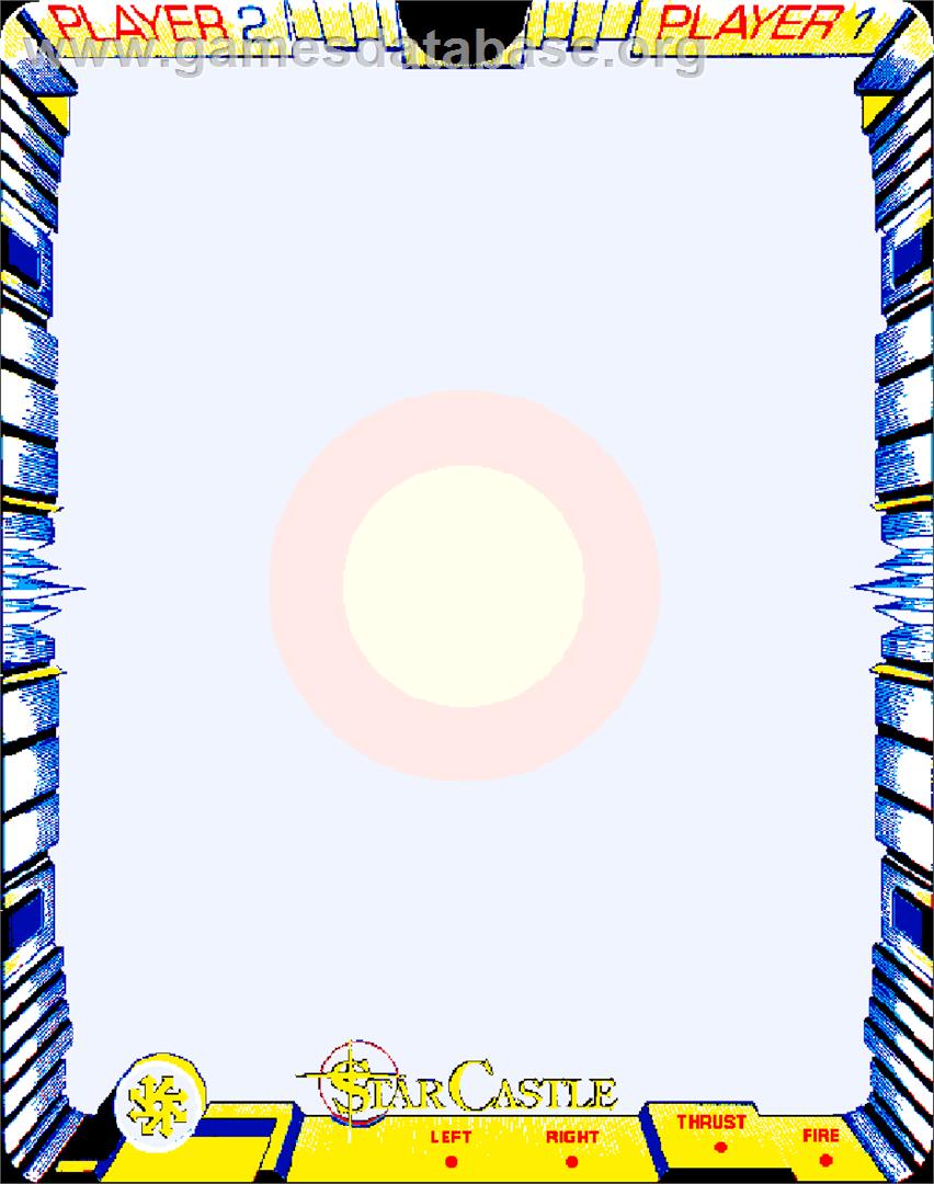 Star Castle - GCE Vectrex - Artwork - Overlay