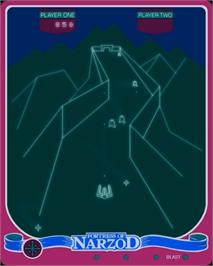In game image of Fortress Of Narzod on the GCE Vectrex.