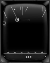 In game image of Patriots By John Dondzila on the GCE Vectrex.