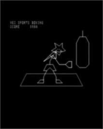 In game image of Vec Sports Boxing on the GCE Vectrex.