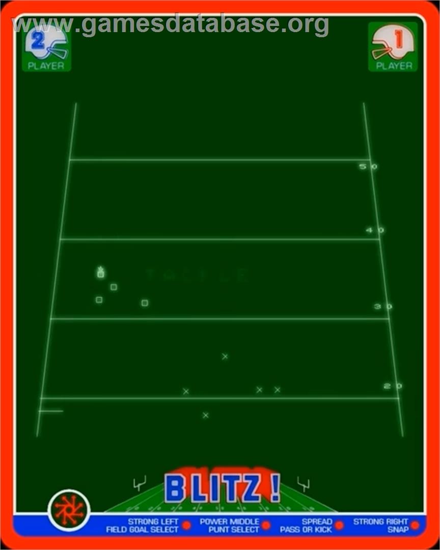 Blitz! Action Football - GCE Vectrex - Artwork - In Game