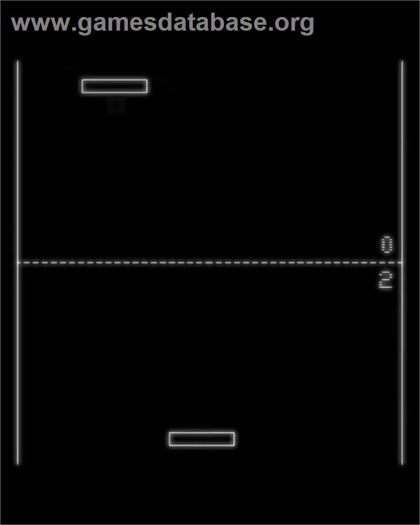 Vector Pong - GCE Vectrex - Artwork - In Game