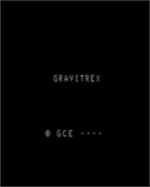 Title screen of Gravitrex on the GCE Vectrex.