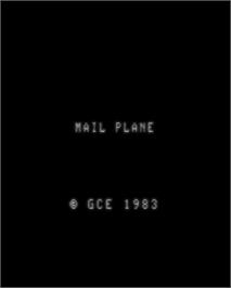 Title screen of Mail Plane on the GCE Vectrex.