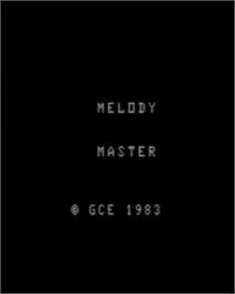 Title screen of Melody Master: Music Composition and Entertainment on the GCE Vectrex.