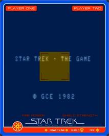 Title screen of Star Trek: The Motion Picture (Patched) on the GCE Vectrex.