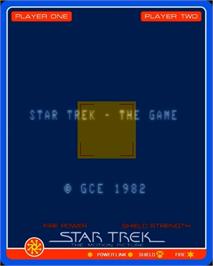 Title screen of Star Trek - The Motion Picture on the GCE Vectrex.