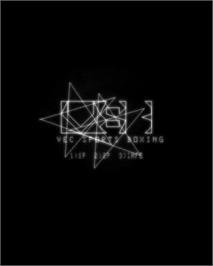 Title screen of Vec Sports Boxing on the GCE Vectrex.