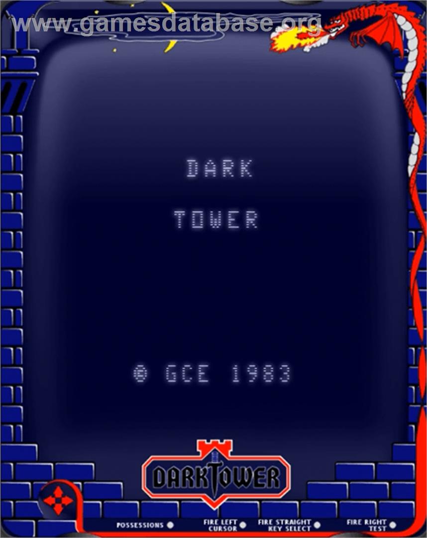 Dark Tower (Prototype) - GCE Vectrex - Artwork - Title Screen