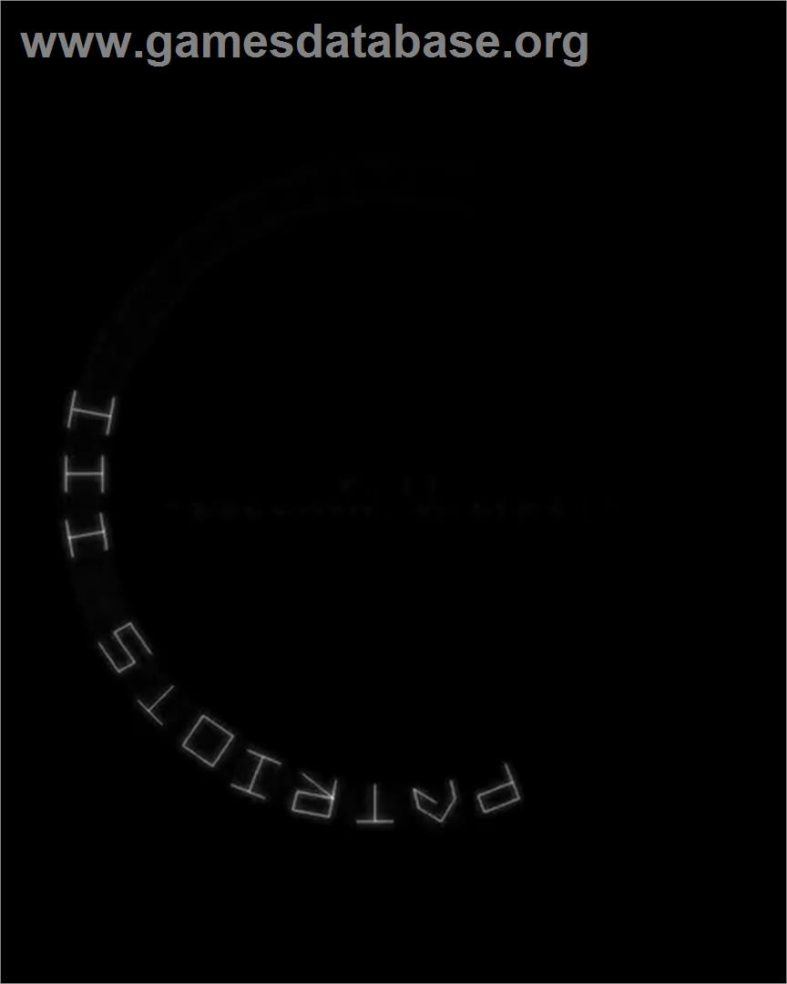 Patriots III: BALListics Busters - GCE Vectrex - Artwork - Title Screen