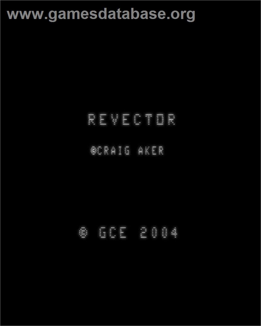 Revector - GCE Vectrex - Artwork - Title Screen