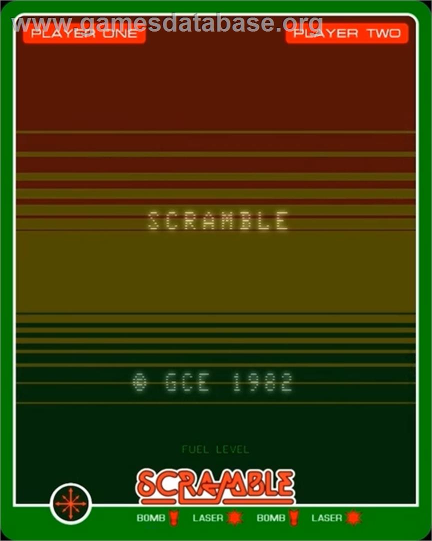 Scramble - GCE Vectrex - Artwork - Title Screen