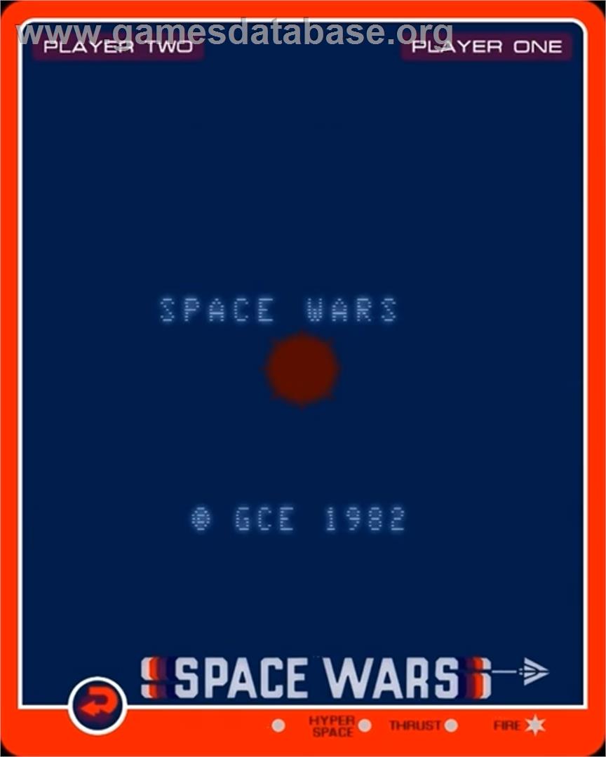 Space Wars - GCE Vectrex - Artwork - Title Screen
