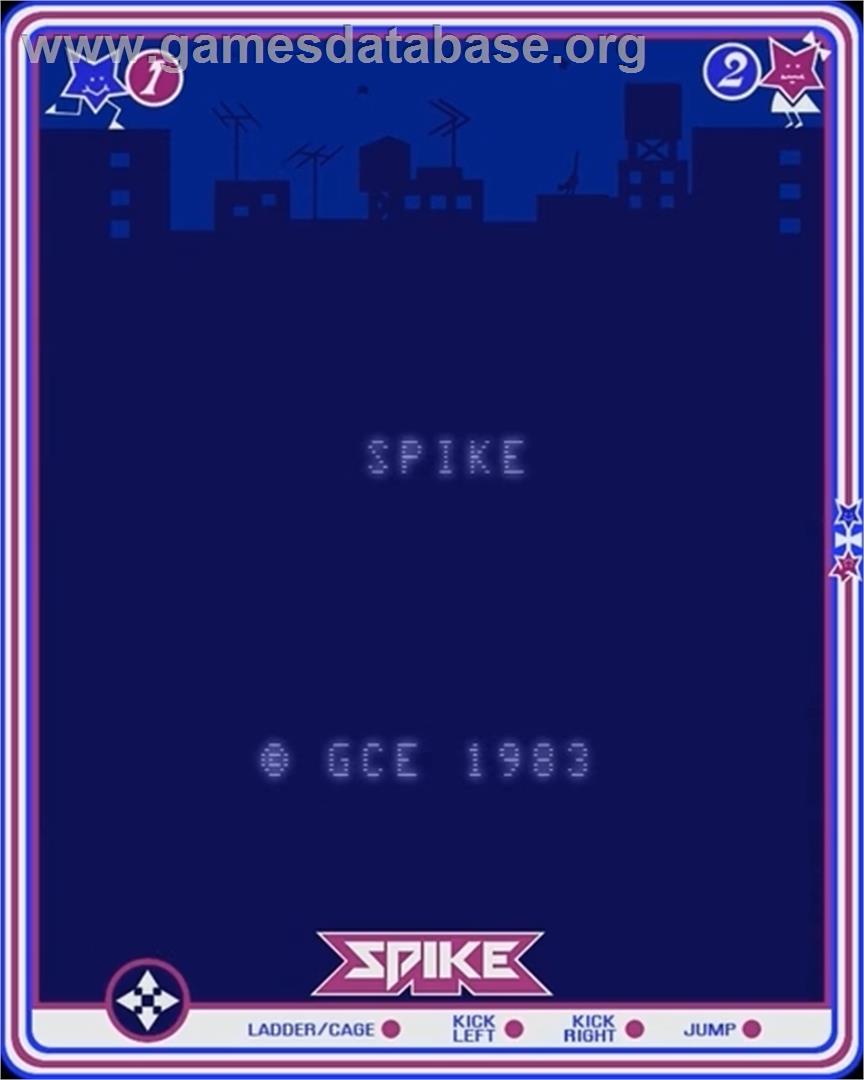 Spike - GCE Vectrex - Artwork - Title Screen