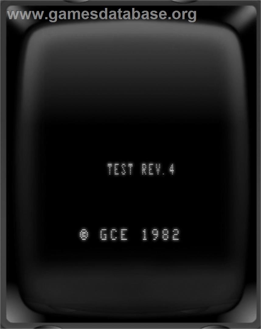Test Cartridge (Revision 4) - GCE Vectrex - Artwork - Title Screen