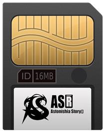 Cartridge artwork for Astonishia Story R on the Gamepark GP32.