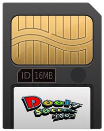 Cartridge artwork for Dooly Soccer 2002 on the Gamepark GP32.
