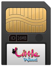 Cartridge artwork for Little Wizard on the Gamepark GP32.