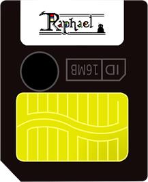 Cartridge artwork for Raphael on the Gamepark GP32.