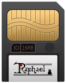 Cartridge artwork for Raphael on the Gamepark GP32.